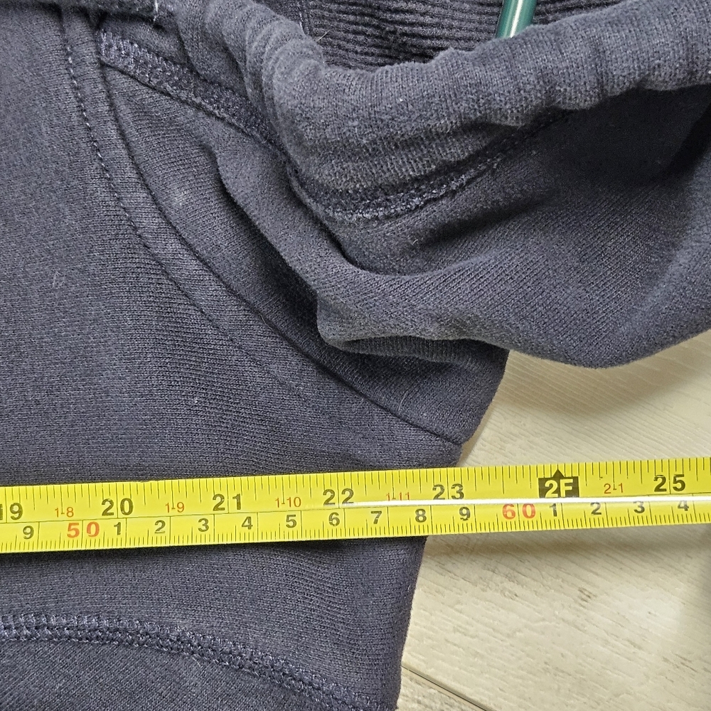Y2K Hollister Pullover Hoodie Sweatshirt Drawstring Spilled Out Size Medium Navy - Picture 13 of 13